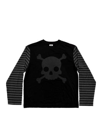 Skull Striped Death Long Sleeve Shirt